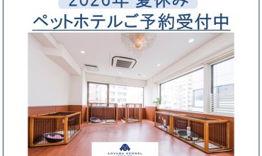 ★2026年夏休み ペットホテル ご予約受付中★